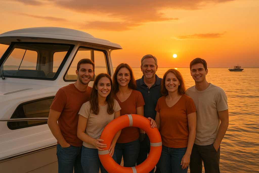 Le bateau est tombé én panne 