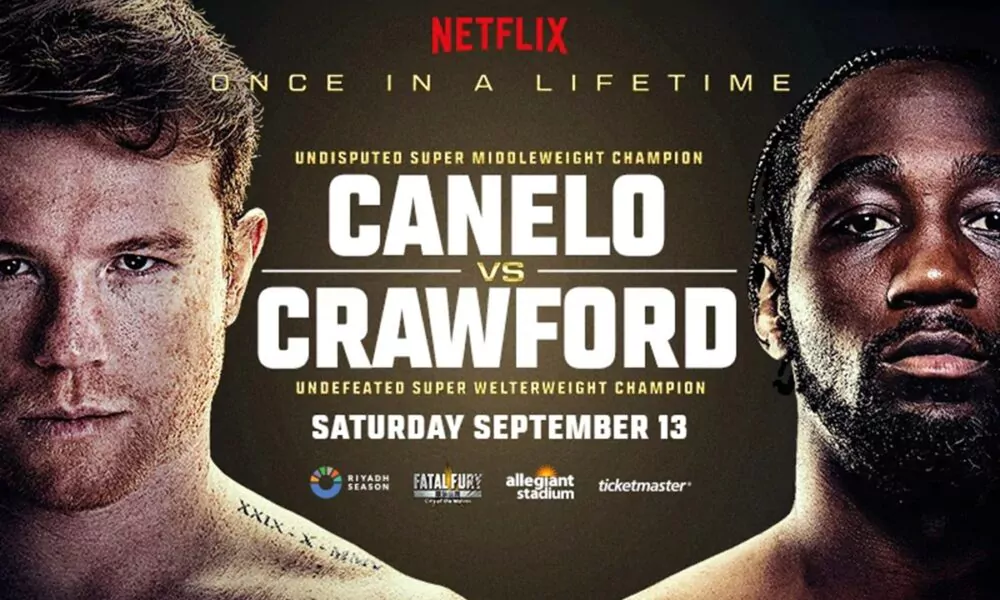 PHOTO COMBAT AFFICHE CANELO CONTRE CRAWFORD